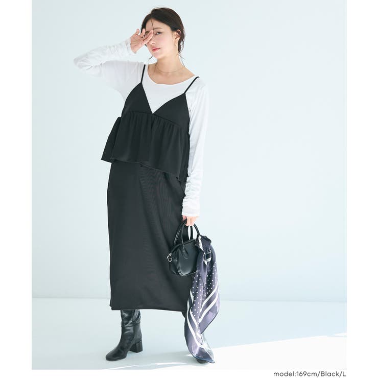 ペプラムキャミソールワンピース | coca | 詳細画像18 