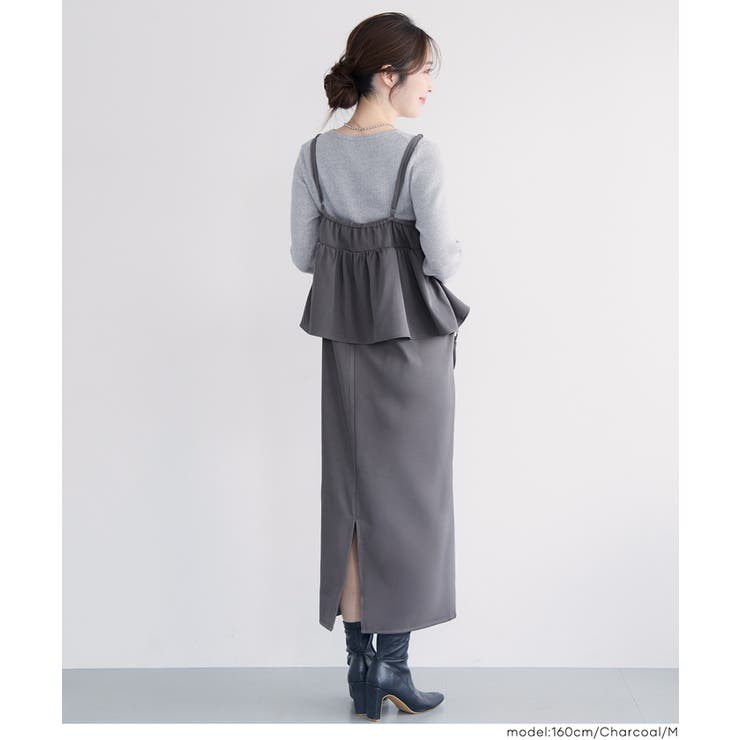 ペプラムキャミソールワンピース | coca | 詳細画像9 