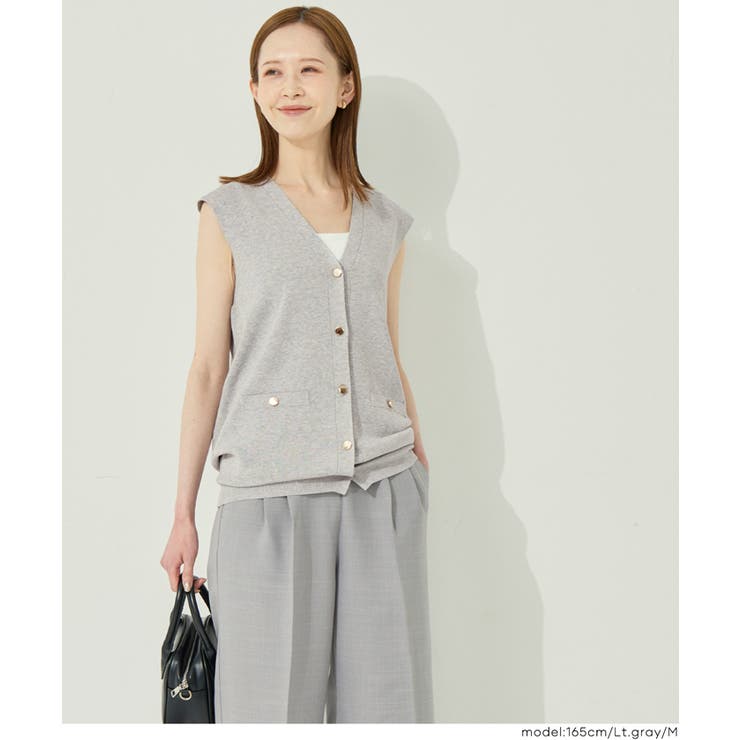 金ボタンベスト トップス | coca | 詳細画像12 
