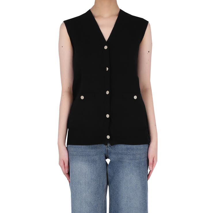 金ボタンベスト トップス | coca | 詳細画像4 