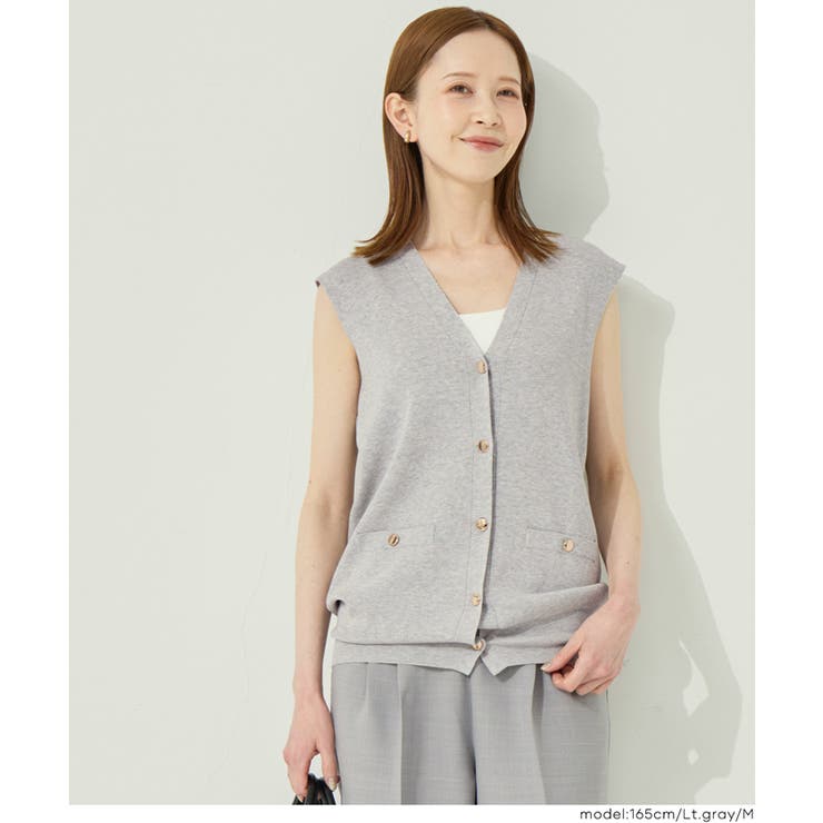 金ボタンベスト トップス | coca | 詳細画像7 
