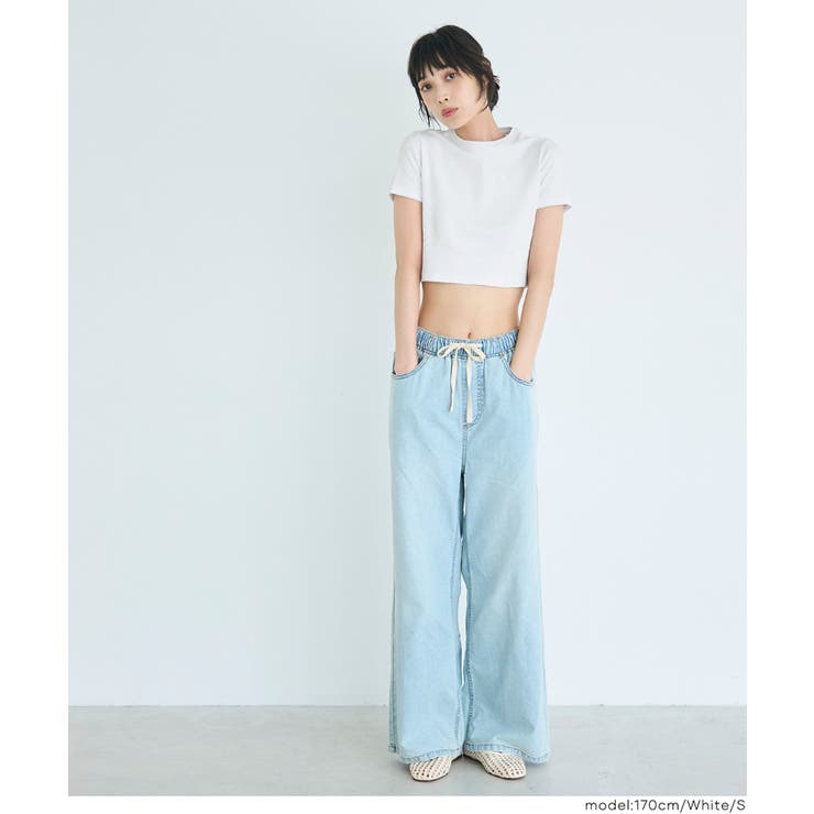 〈４サイズ展開〉スムースコンパクトTシャツ | coca | 詳細画像10 