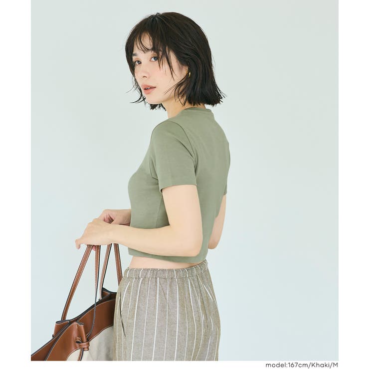 〈４サイズ展開〉スムースコンパクトTシャツ | coca | 詳細画像20 