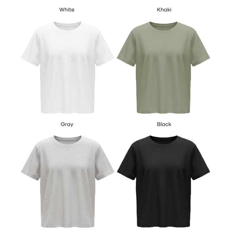 〈４サイズ展開〉スムースコンパクトTシャツ | coca | 詳細画像23 
