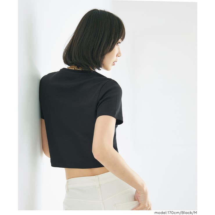 〈４サイズ展開〉スムースコンパクトTシャツ | coca | 詳細画像8 