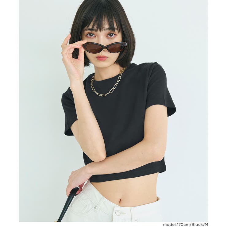 〈４サイズ展開〉スムースコンパクトTシャツ | coca | 詳細画像9 