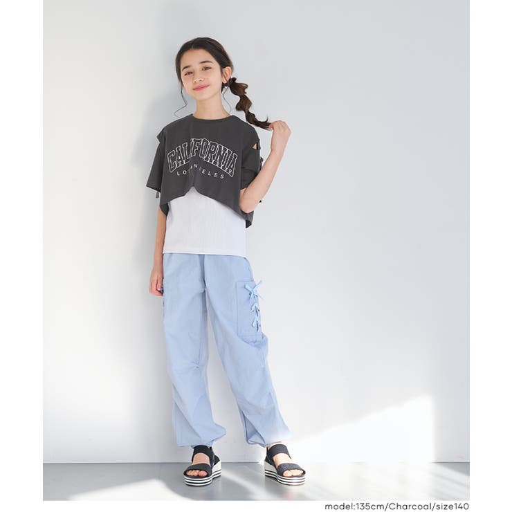 〈二点セット〉肩あきTシャツ＆タンクトップ | coca | 詳細画像2 