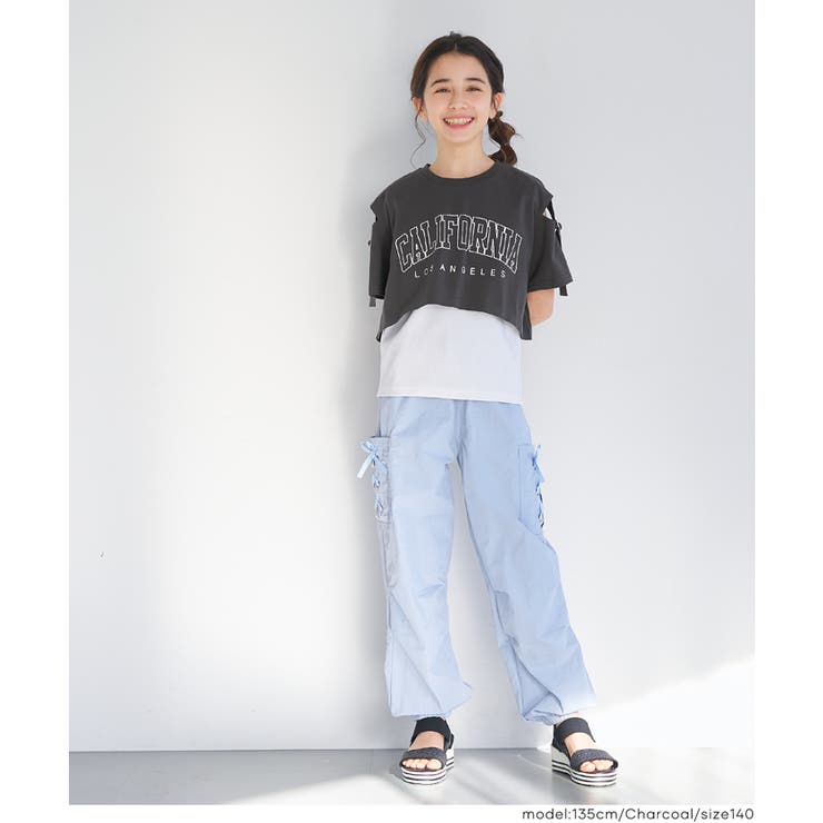 〈二点セット〉肩あきTシャツ＆タンクトップ | coca | 詳細画像4 