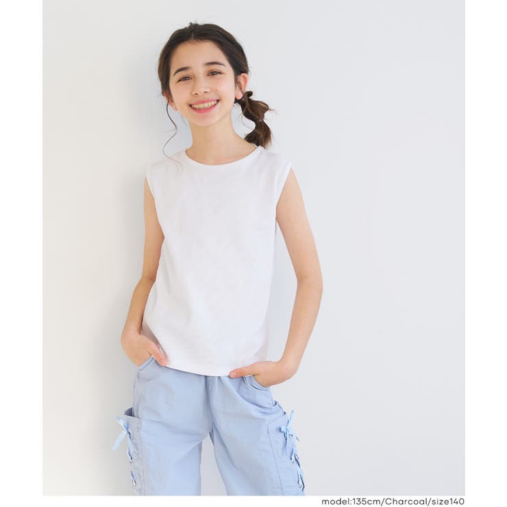 〈二点セット〉肩あきTシャツ＆タンクトップ | coca | 詳細画像7 