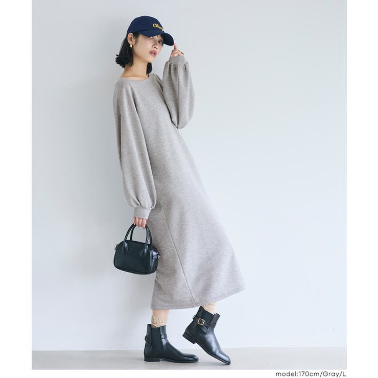 裏毛2wayオフショルダーワンピース | coca | 詳細画像11 