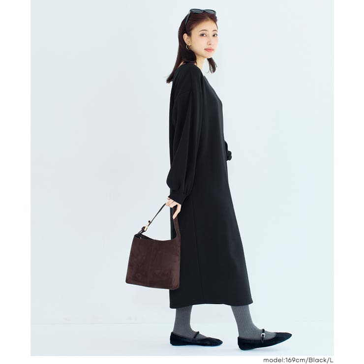 裏毛2wayオフショルダーワンピース | coca | 詳細画像13 