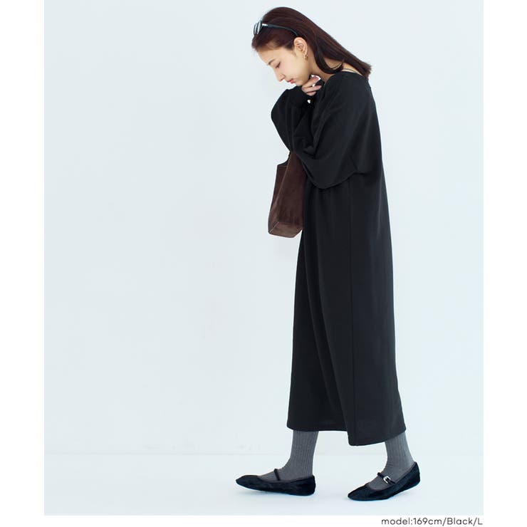 裏毛2wayオフショルダーワンピース | coca | 詳細画像15 