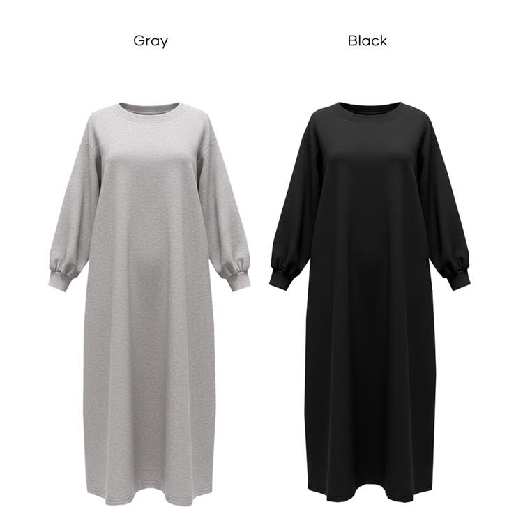 裏毛2wayオフショルダーワンピース | coca | 詳細画像19 