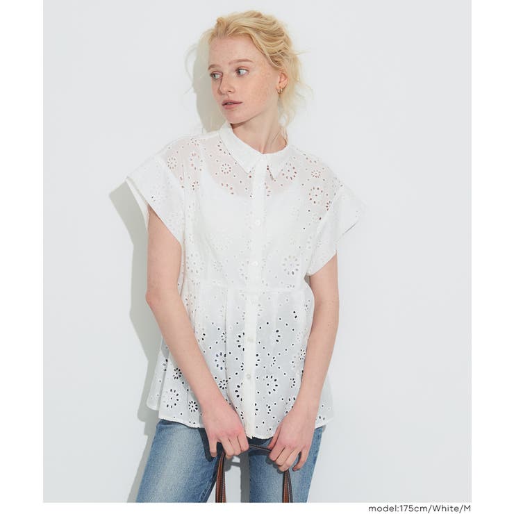 [White] | コットンレースタックトップス | coca