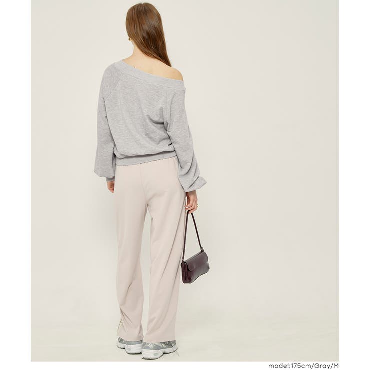 華奢見え＆女性らしさを両立できる裏毛スウェット | coca | 詳細画像12 