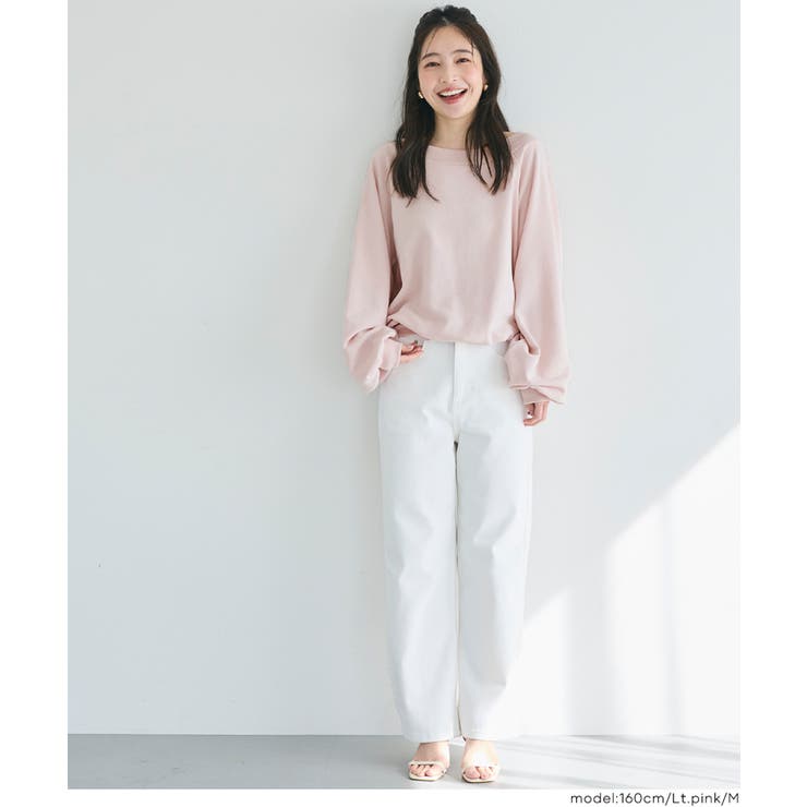 華奢見え＆女性らしさを両立できる裏毛スウェット | coca | 詳細画像14 