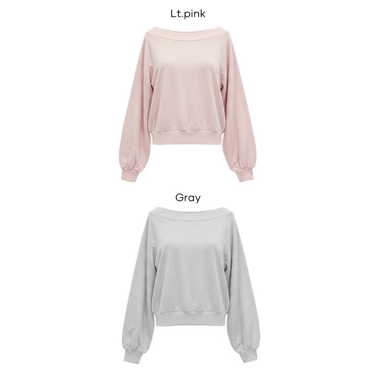 華奢見え＆女性らしさを両立できる裏毛スウェット | coca | 詳細画像21 