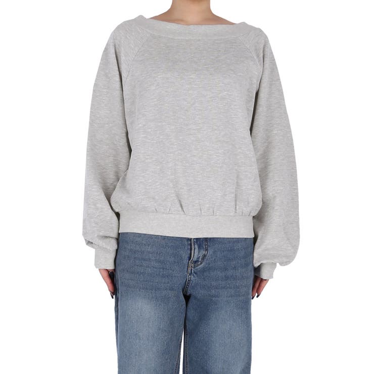 華奢見え＆女性らしさを両立できる裏毛スウェット | coca | 詳細画像4 