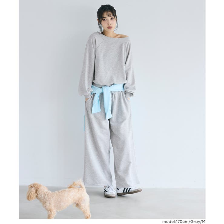 華奢見え＆女性らしさを両立できる裏毛スウェット | coca | 詳細画像8 