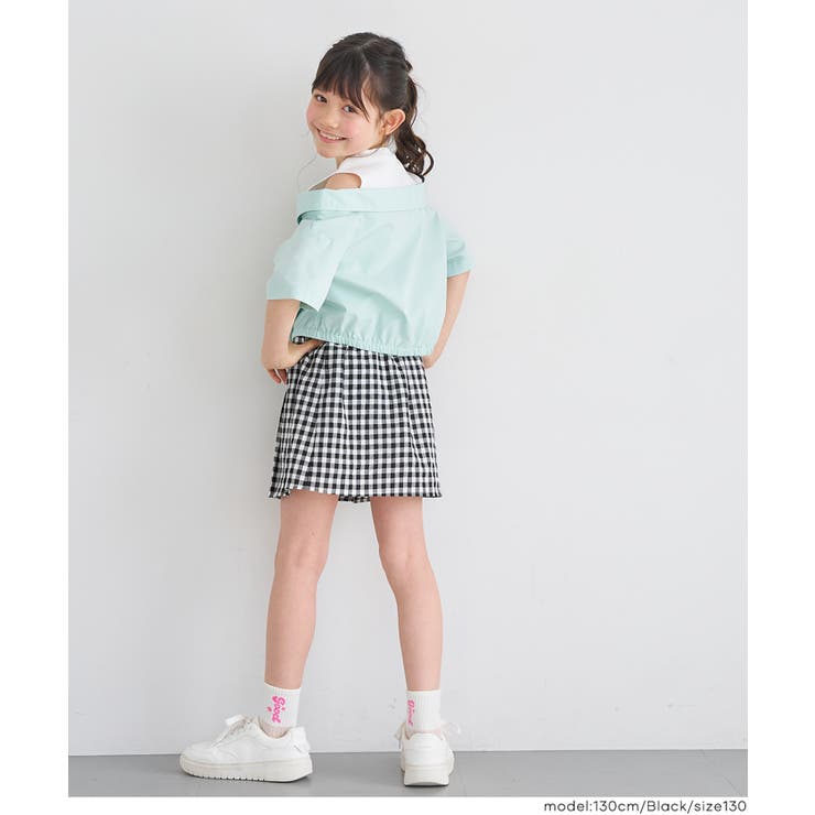 ギンガムチェックプリーツスカート キッズ | coca | 詳細画像3 