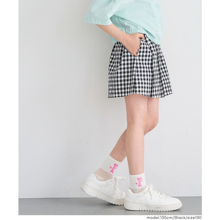 ギンガムチェックプリーツスカート キッズ | coca | 詳細画像4 