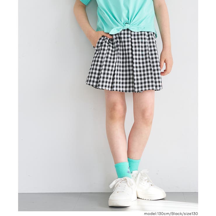 ギンガムチェックプリーツスカート キッズ | coca | 詳細画像7 