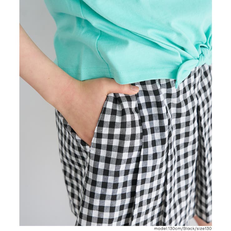 ギンガムチェックプリーツスカート キッズ | coca | 詳細画像9 