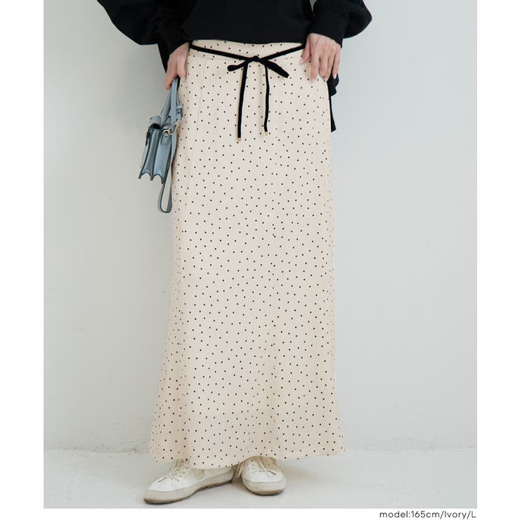 ［Ivory］ | サッカーサテンナロースカート | coca