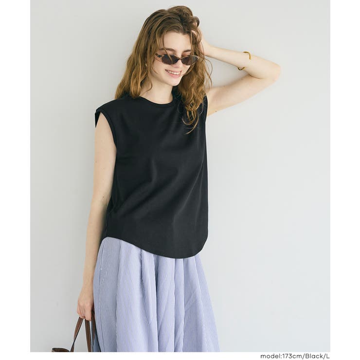 【接触冷感】ノースリーブTシャツ【伊藤千晃様着用】 | coca | 詳細画像16 