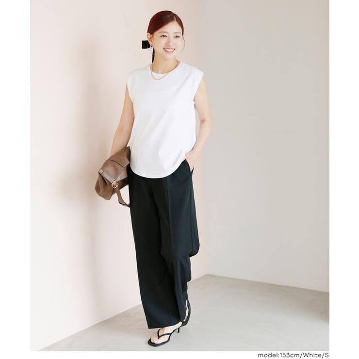 【接触冷感】ノースリーブTシャツ【伊藤千晃様着用】 | coca | 詳細画像5 
