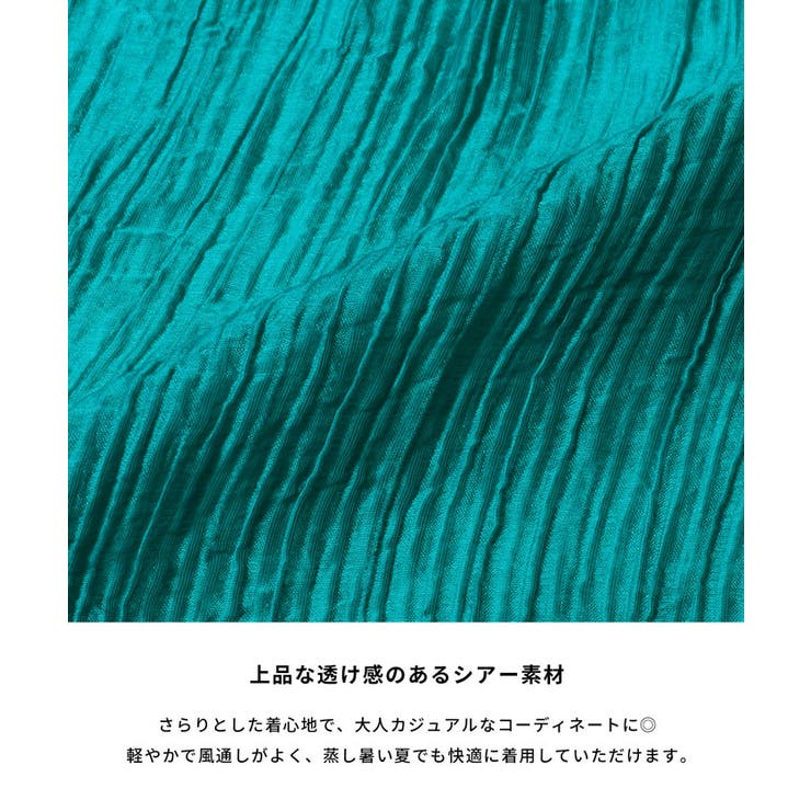 袖フリルシアーブラウス | coca | 詳細画像7 