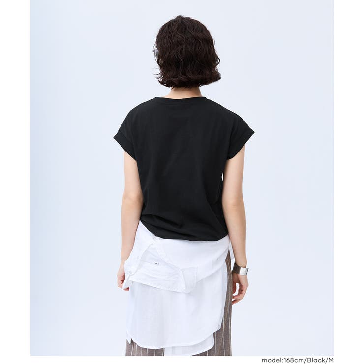 ピスネームロールアップスリーブTシャツ | coca | 詳細画像10 