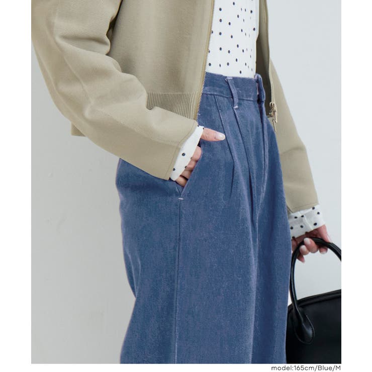 とろみデニムタックパンツ | coca | 詳細画像12 