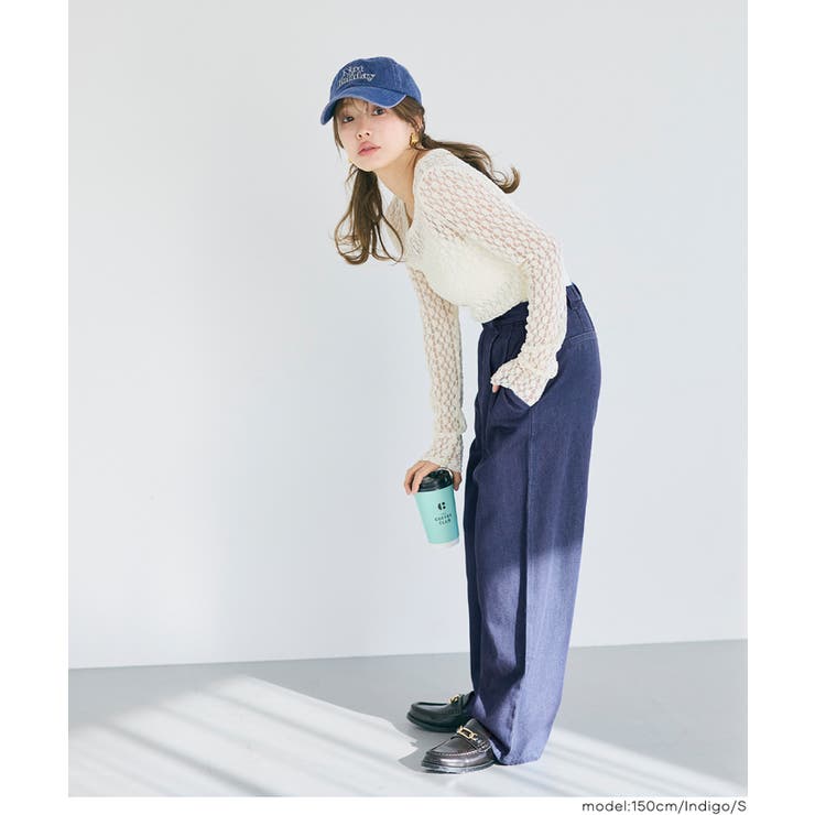 とろみデニムタックパンツ | coca | 詳細画像14 