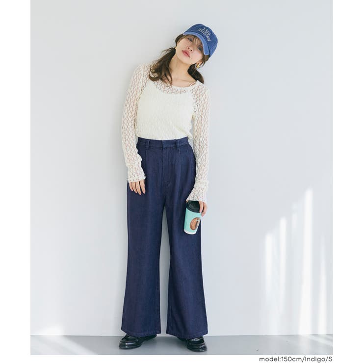 とろみデニムタックパンツ | coca | 詳細画像17 
