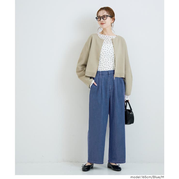 とろみデニムタックパンツ | coca | 詳細画像8 