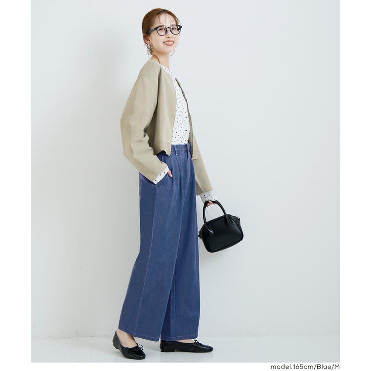 とろみデニムタックパンツ | coca | 詳細画像9 