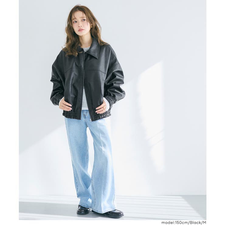 フェイクレザージャケット レディース | coca | 詳細画像13 