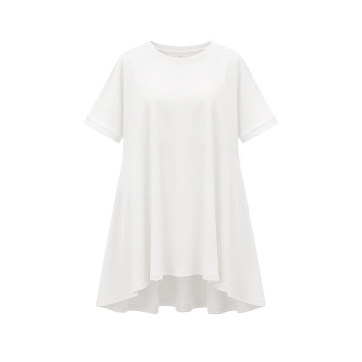後ろギャザー切替Tシャツ | coca | 詳細画像18 