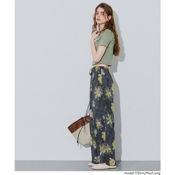 レーヨンナチュラルフラワーパンツ | coca | 詳細画像4 