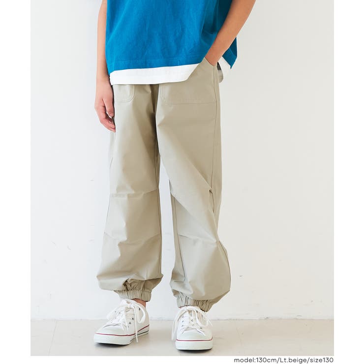 ［Lt.beige］ | ストレッチタックパンツ | coca