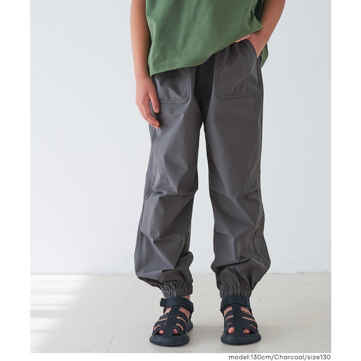 ［Charcoal］ | ストレッチタックパンツ | coca