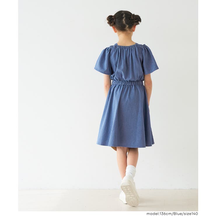 デニムハートバックルワンピース キッズ | coca | 詳細画像5 
