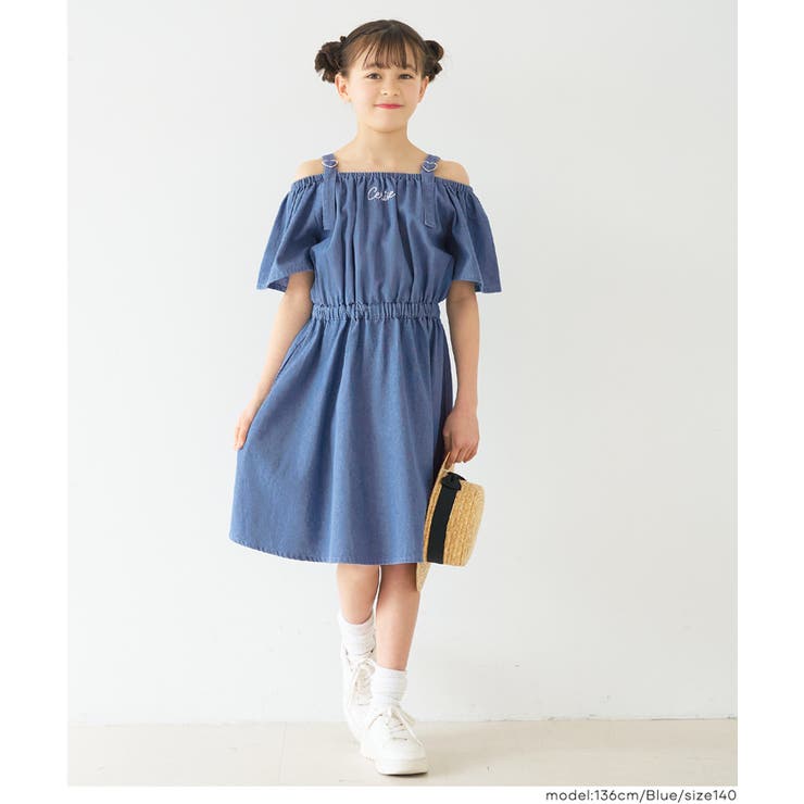 デニムハートバックルワンピース キッズ | coca | 詳細画像6 