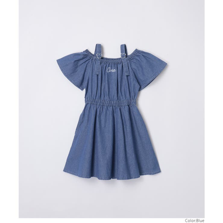 デニムハートバックルワンピース キッズ | coca | 詳細画像10 