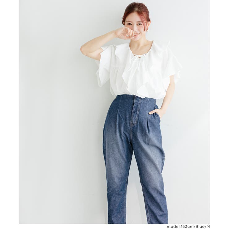 【SUMMER DENIM】サマーデニムハイウエストパンツ | coca | 詳細画像11 