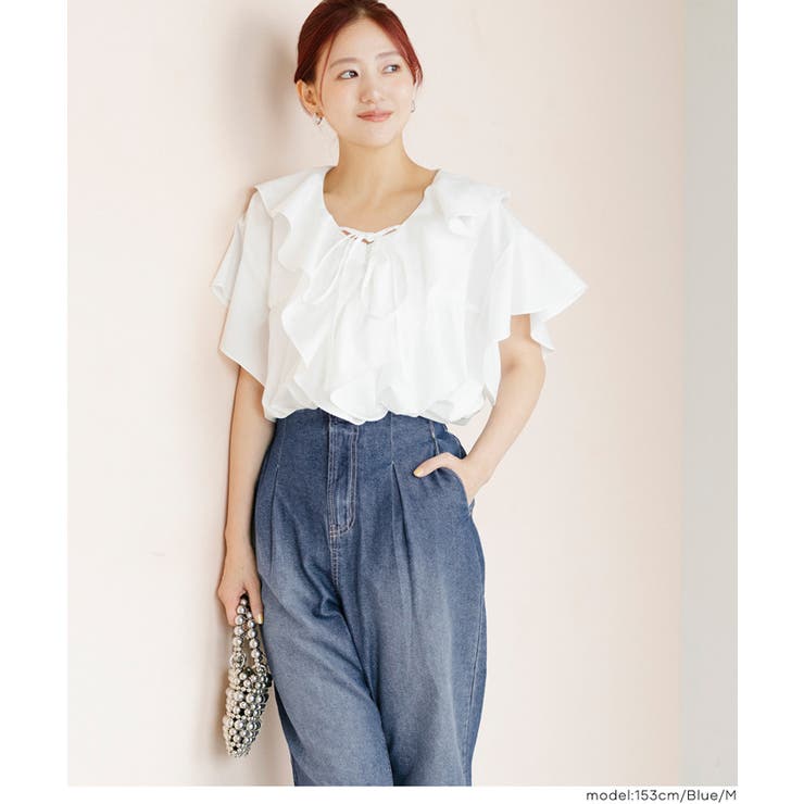 【SUMMER DENIM】サマーデニムハイウエストパンツ | coca | 詳細画像8 