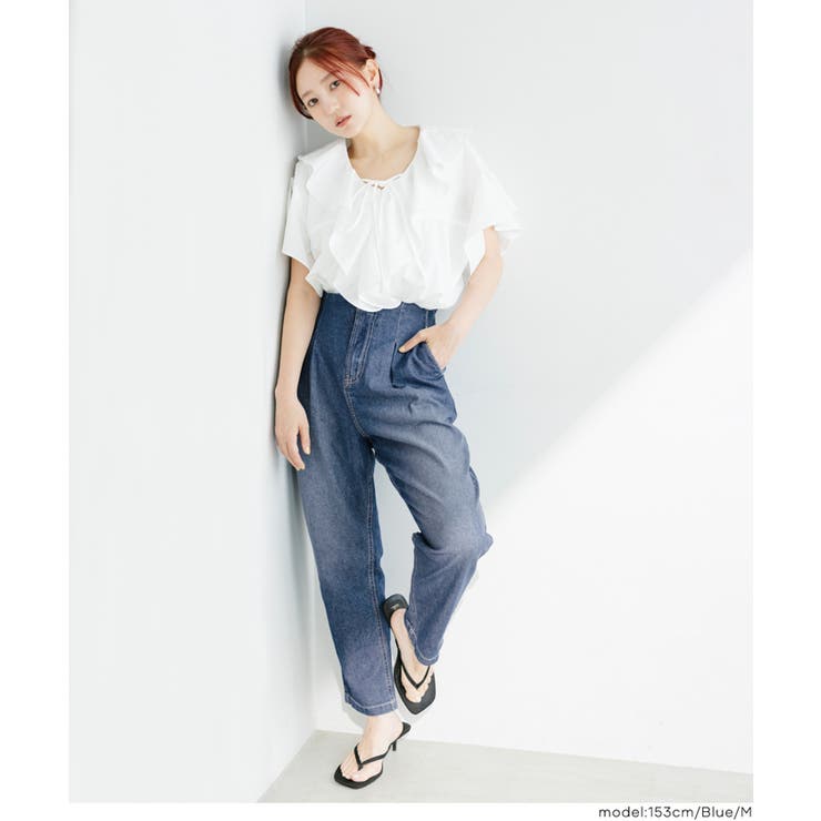 【SUMMER DENIM】サマーデニムハイウエストパンツ | coca | 詳細画像10 