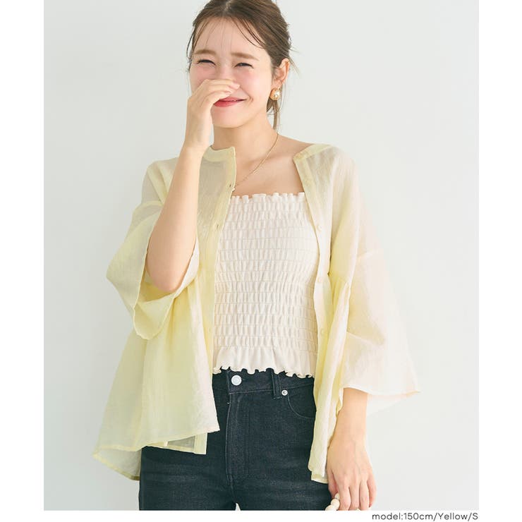 シアーフレアスリーブブラウス | coca | 詳細画像13 