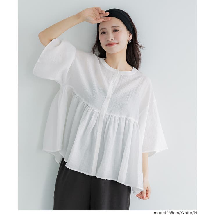 シアーフレアスリーブブラウス | coca | 詳細画像7 